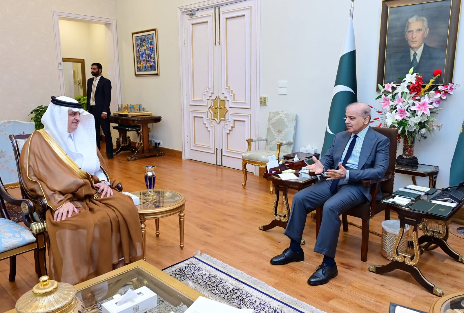 Saudi Ambassador Calls on Prime Minister Shehbaz Sharif