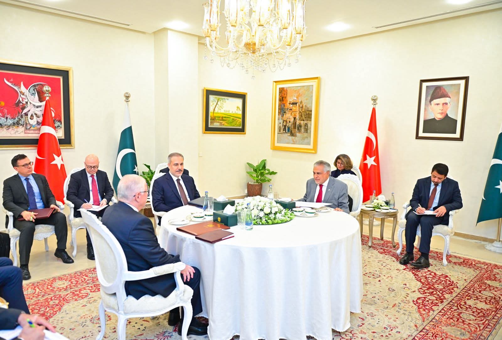 Ishaq Dar Holds Key Talks with Turkish Foreign, Defence Ministers