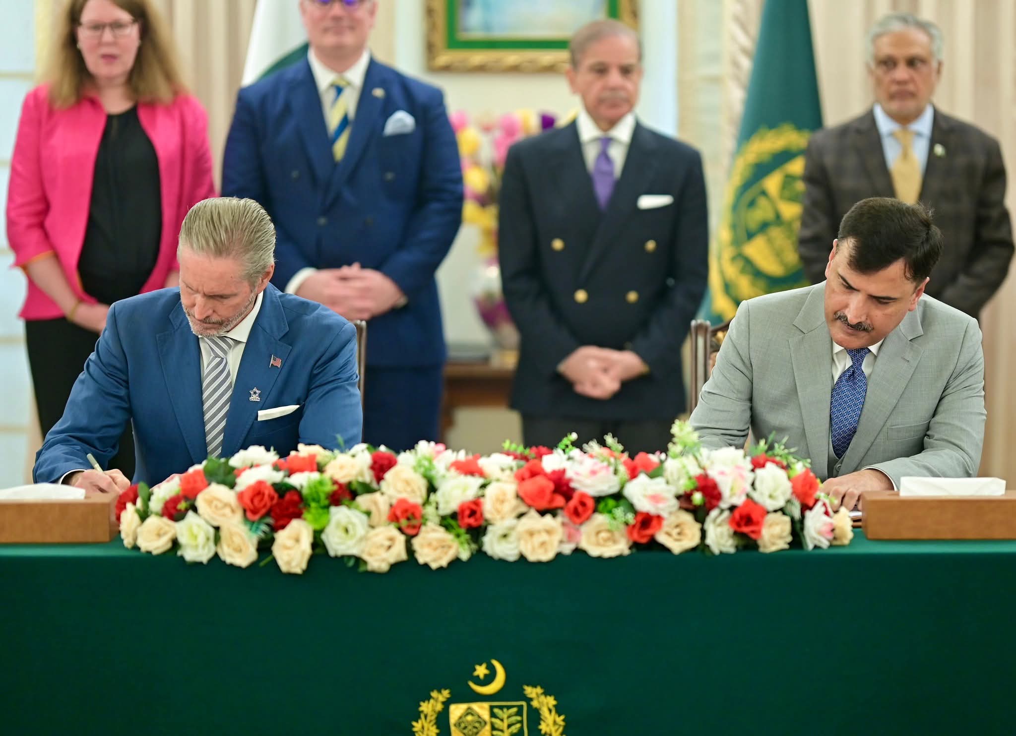 Prime Minister Shehbaz Sharif Witnesses MoU Signing Between FWO and US Strategic Metals