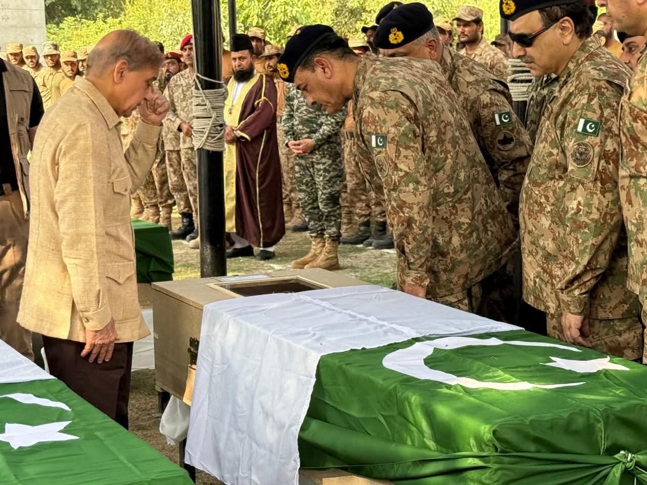 PM, Army Chief attend funeral of Bannu martyrs, vow decisive action against terrorism