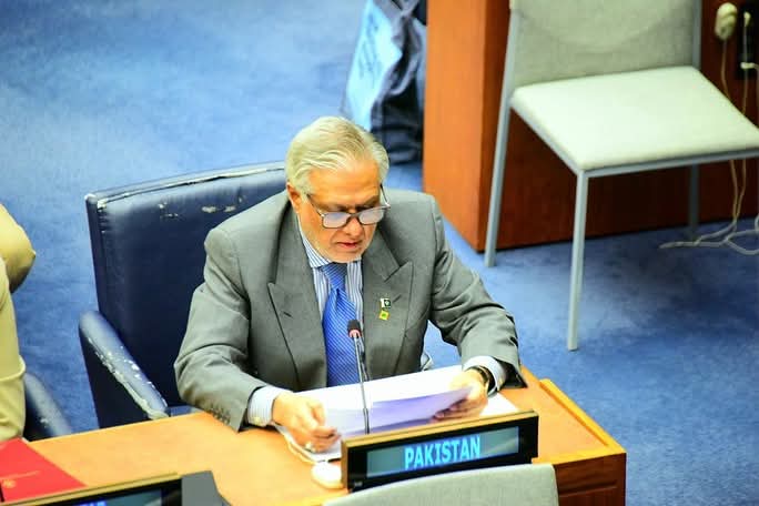 Senator Ishaq Dar Highlights Prophet’s Teachings at OIC-UN Event