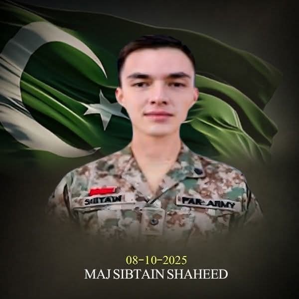 Major Sibtain Haider Embraces Shahadat in Dera Ismail Khan Operation: ISPR