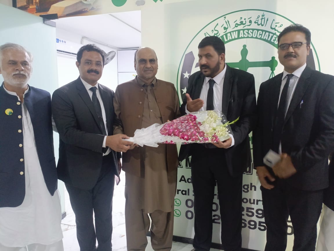 “Whatever I am today, I owe it to my parents,” says Malik Zaheer Awan Advocate at the inauguration of Taj Law Associates Islamabad
