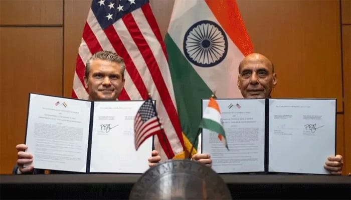 US and India Sign 10-Year Defense Framework Agreement