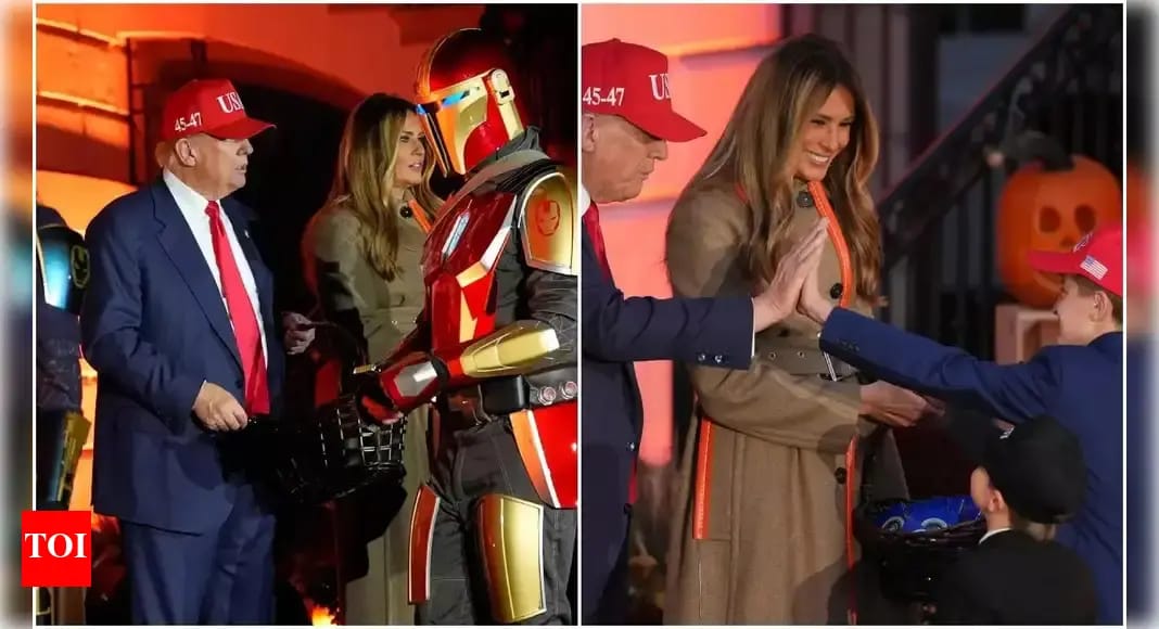 President Trump and First Lady Melania Celebrate Halloween at the White House