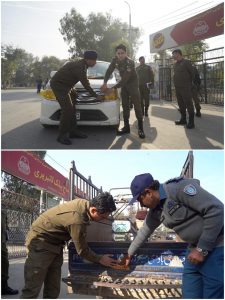 DPO Sahiwal Muhammad Usman Tipu in the field to ensure implementation of traffic advisory