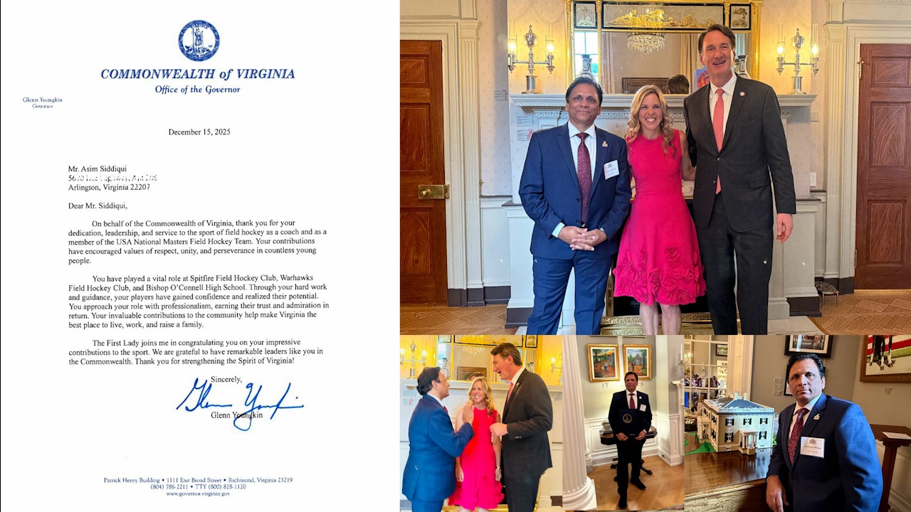 Asim Siddiqui , Glenn Youngkin – Governor of Virginia, First Lady of Virginia