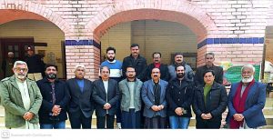 Deputy Commissioner Sahiwal Captain (retd) Samiullah Farooq met newly elected office bearers of Press Club Sahiwal at Montgomery Hall