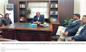 Protection of consumer rights is our top priority, illegal profiteering and substandard products will not be tolerated under any circumstances. Assistant Director Legal Consumer Protection Council Sahiwal Chaudhry Shahid Shabbir