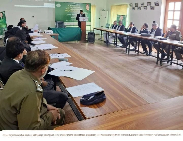 Sahiwal Prosecutors, Police Complete Training to Expedite Case Disposal, Led by Senior Lawyer Babar Sultan