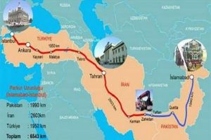 Pakistan trade routes map showing CPEC, Afghan transit trade, Ghulam Khan border, and Pakistan to Russia train route on world map