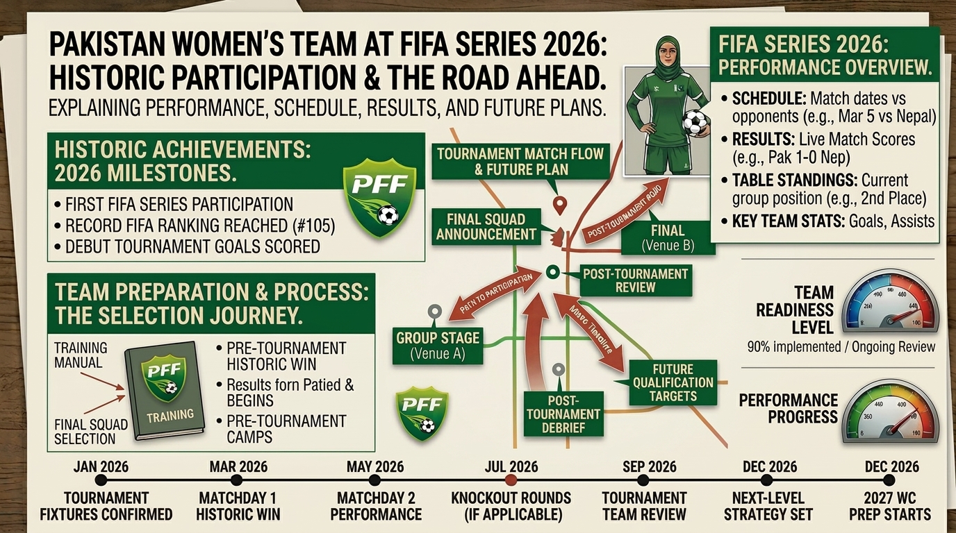 Pakistan women's football team celebrating their historic 8-0 win over Turks and Caicos Islands in FIFA Series 2026 in Abidjan, Ivory Coast