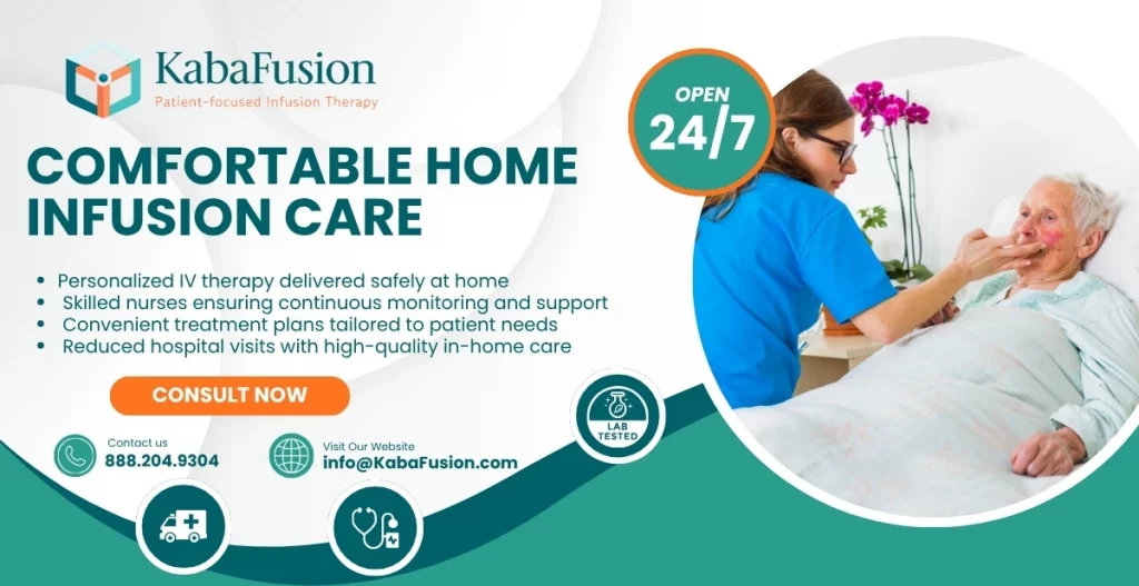 Home infusion therapy IV treatment patient care at home