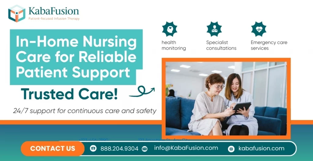 Home nursing services nurse assisting patient recovery at home