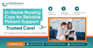 Home nursing services nurse assisting patient recovery at home