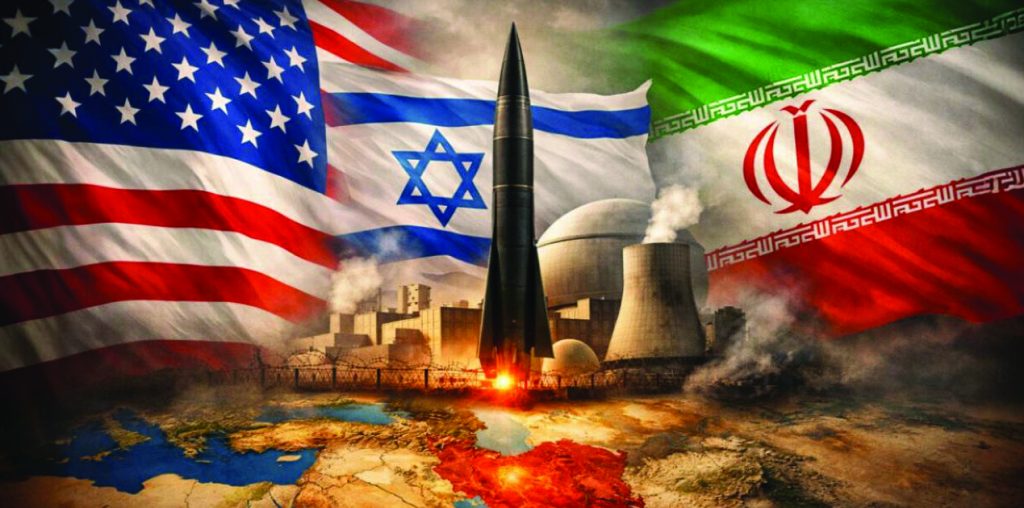 US and Iran flags representing the ongoing Middle East conflict today amid failed peace talks and naval blockade