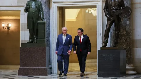 King Charles III delivering his historic address to a joint meeting of US Congress on April 28, 2026, during his state visit to the United States