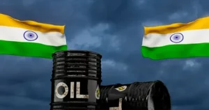 Map showing India's unexplored oil reserves and the Strait of Hormuz shipping route amid the Iran-Israel conflict 2026