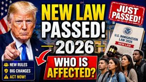 New U S Immigration Law 2026 JUST Passed – Who Is Affected Right Now