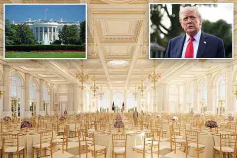 Construction crane at the White House East Wing where Trump's $400 million ballroom is being built in 2026