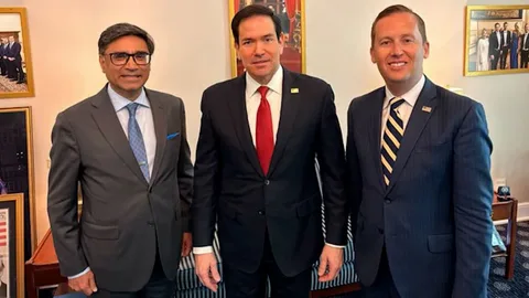 US Secretary of State Marco Rubio meets Indian Prime Minister Narendra Modi in New Delhi during four-day India visit in May 2026 amid deadly heatwave