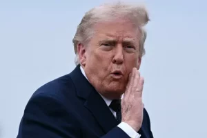 US President Donald Trump at the Oval Office during calls with Middle East leaders on US-Iran peace deal negotiations, May 23, 2026