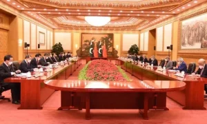 PM Shehbaz Sharif meets Chinese President Xi Jinping during Pakistan-China relations high-level summit in Beijing, May 2026