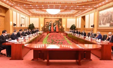 PM Shehbaz Sharif meets Chinese President Xi Jinping during Pakistan-China relations high-level summit in Beijing, May 2026