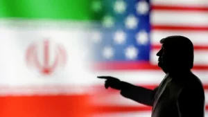 US President Donald Trump speaking about Iran as negotiations over a potential US-Iran peace deal continue amid regional tensions.