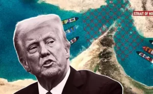 Ships stranded near the Strait of Hormuz as Iran blocks international oil shipping routes amid US-Iran conflict 2026