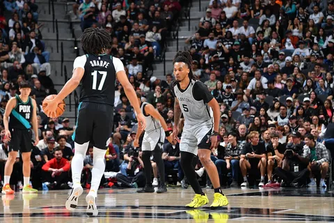 Victor Wembanyama leading San Antonio Spurs in Game 5 against Portland Trail Blazers, NBA Playoffs 2026