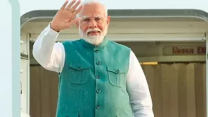 PM Modi foreign visit 2026 – Prime Minister Narendra Modi boarding aircraft for five-nation tour to UAE, Netherlands, Sweden, Norway and Italy