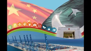 nvestment Minister Qaiser Ahmed Sheikh speaking at the Pakistan-China Industrialisation Dialogue in Islamabad, May 2026, highlighting SEZ investment shortfall under CPEC.
