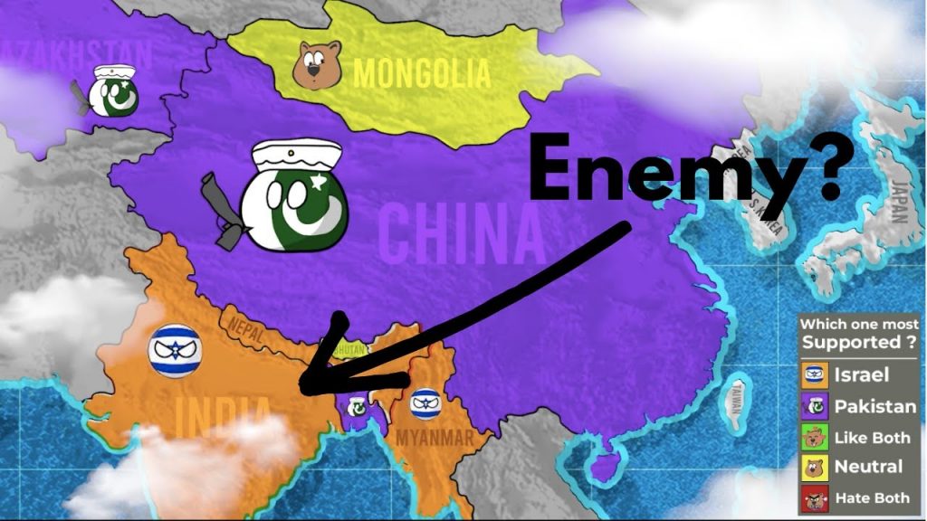 Pakistan and Israel flags side by side with Gaza map in background representing Pakistan-Israel diplomatic tensions 2026