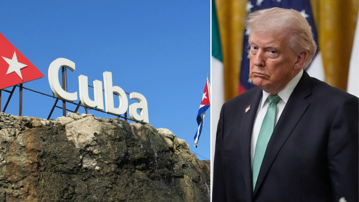 President Trump speaks about Cuba policy and Raúl Castro indictment at Joint Base Andrews, May 2026