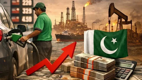 Fuel pumps at a petrol station as crude oil prices fluctuate amid regional tensions, affecting petrol price in Pakistan today and fuel markets across South Asia.