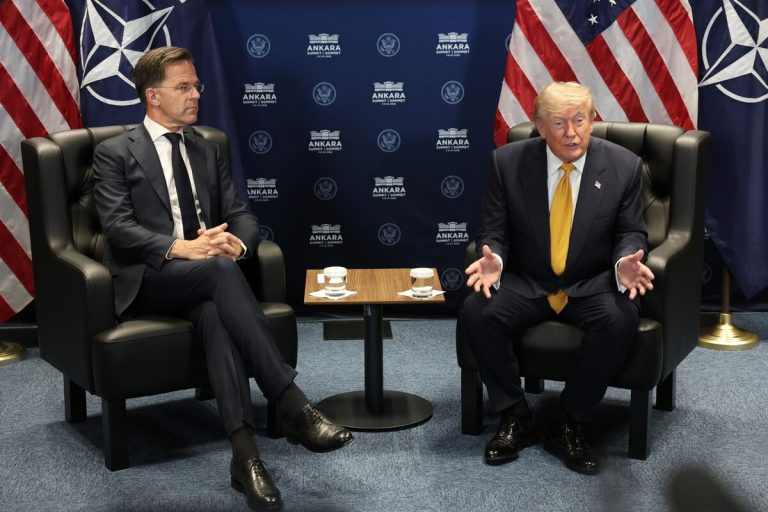 Trump speaks to reporters at NATO summit in Ankara during US-Iran conflict update 2026