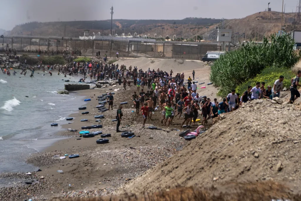 Morocco migrants Ceuta border crossing as Spain deploys military to Spanish enclave, July 2026