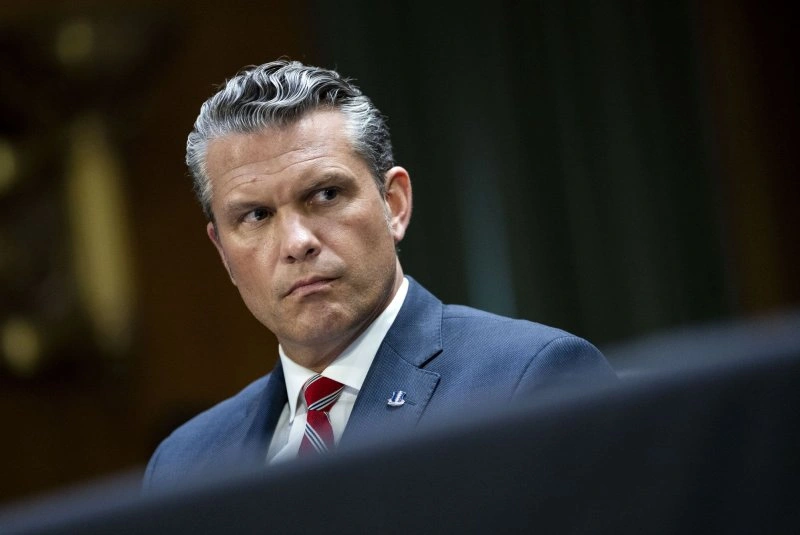 US Defense Secretary Pete Hegseth speaks during a Senate hearing on the $37.5 billion cost of the Iran conflict.
