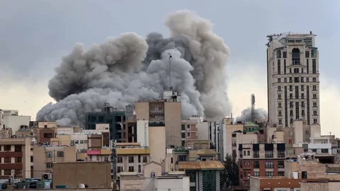 US military aircraft launching strikes on Iranian targets amid escalating Iran Israel war