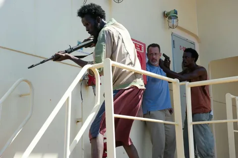 Cargo ship Captain Phillips during the 2009 Somali pirate attack that inspired the Hollywood film.