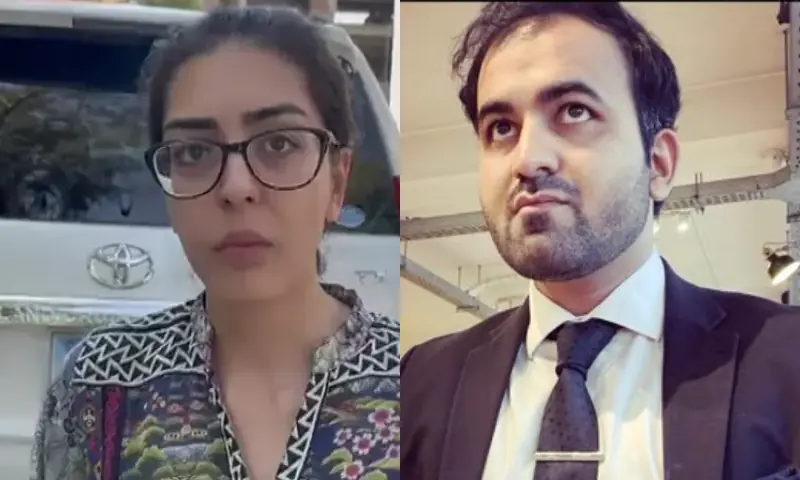 Hadi Ali Chattha, Pakistani human rights lawyer and husband of Imaan Mazari, during a court appearance in Islamabad in 2026.