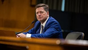 Jay Clayton after being confirmed as Director of National Intelligence following a tense US Senate vote backed by President Donald Trump.