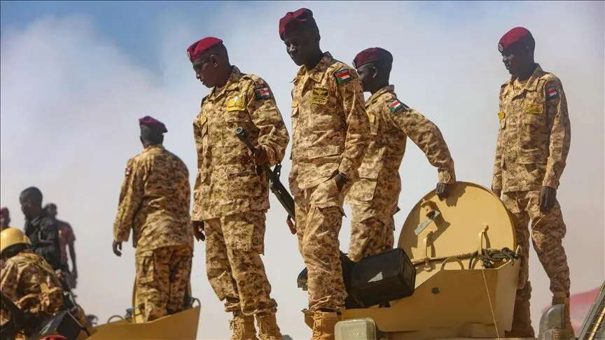 Sudanese army soldiers celebrate recapture of Bara city in North Kordofan as Sudan war news today covers new military advances and Saudi gold deal.