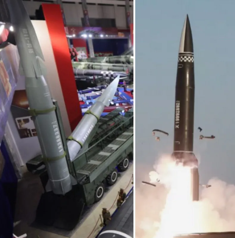 North Korea ballistic missile launch seen from a coastal military site