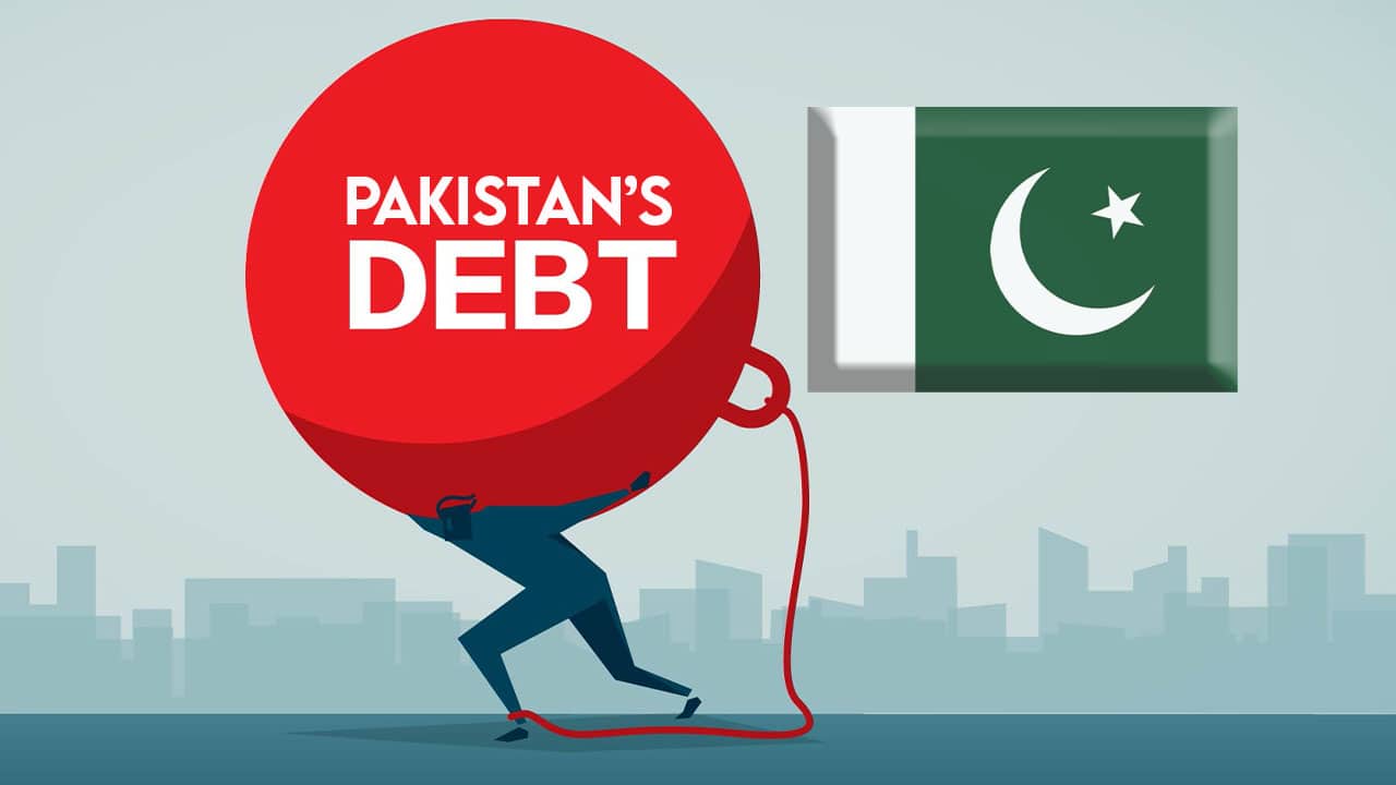 Pakistan government debt chart showing rising public debt trend in 2026