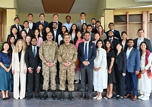 Field Marshal Asim Munir meeting Harvard Business School students in Pakistan