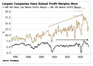 Global companies reporting record corporate profits and high profit margins.