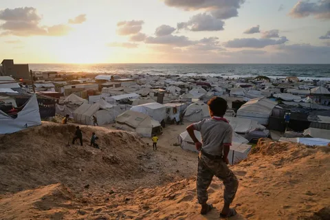 Palestinian refugee camp affected by Israeli raid