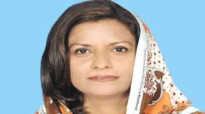 Nafisa Shah, daughter of former Sindh Chief Minister Qaim Ali Shah, pictured at a National Assembly session in Pakistan.